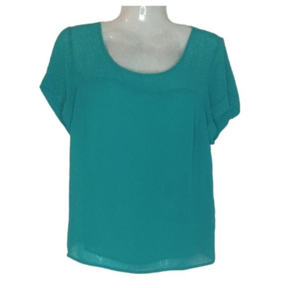 GREEN‎ Top, MINT ZIPPER IN THE BACK